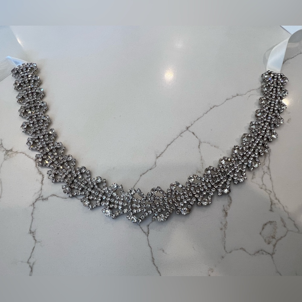 Untamed Petals (by Amanda Judge) Rhinestone Bridal Belt or Hair Accessory